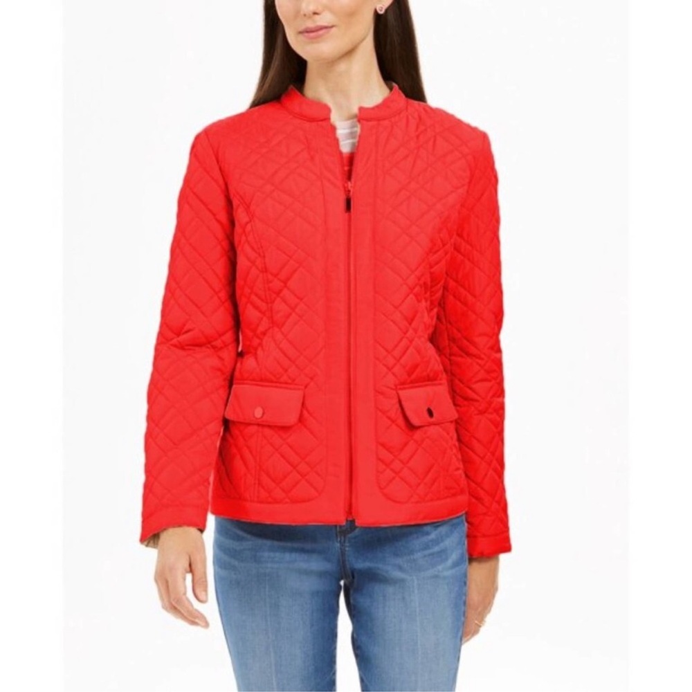 Charter Club Quilted Mandarin-Collar Jacket - Picture 2 of 9